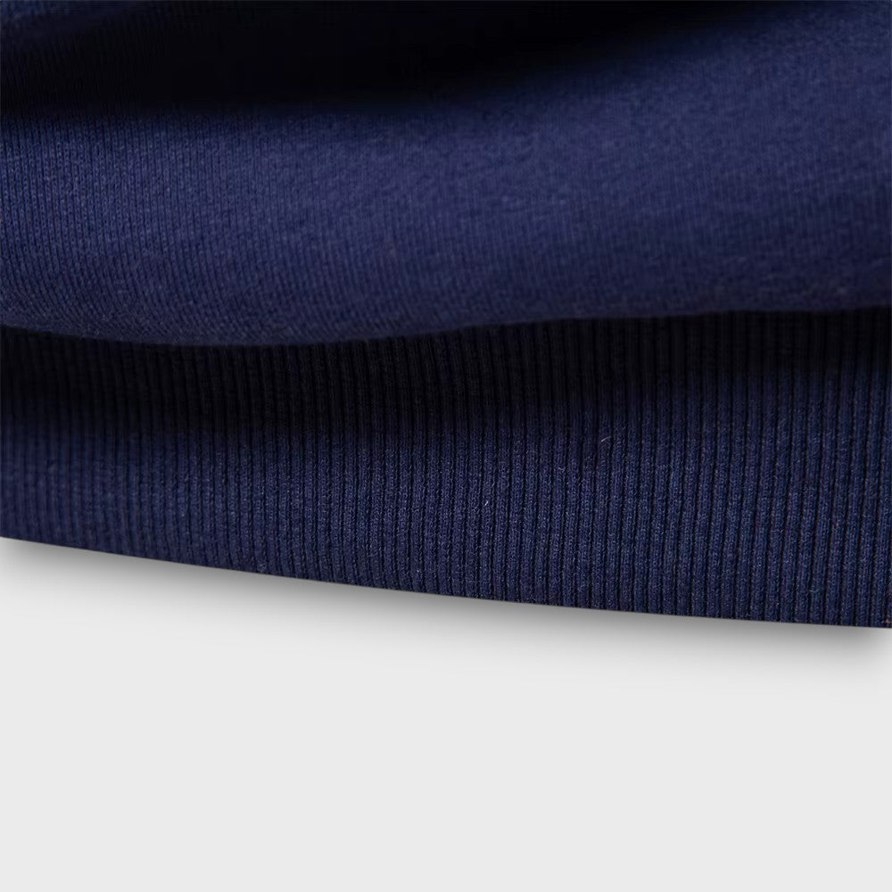 Pull polo homme à col contrasté