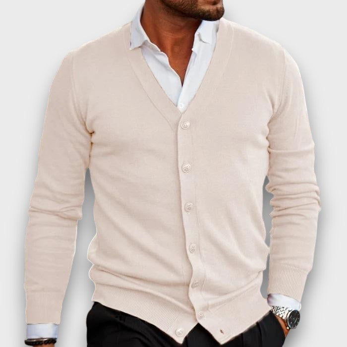 Cardigan élégant à boutons (homme)