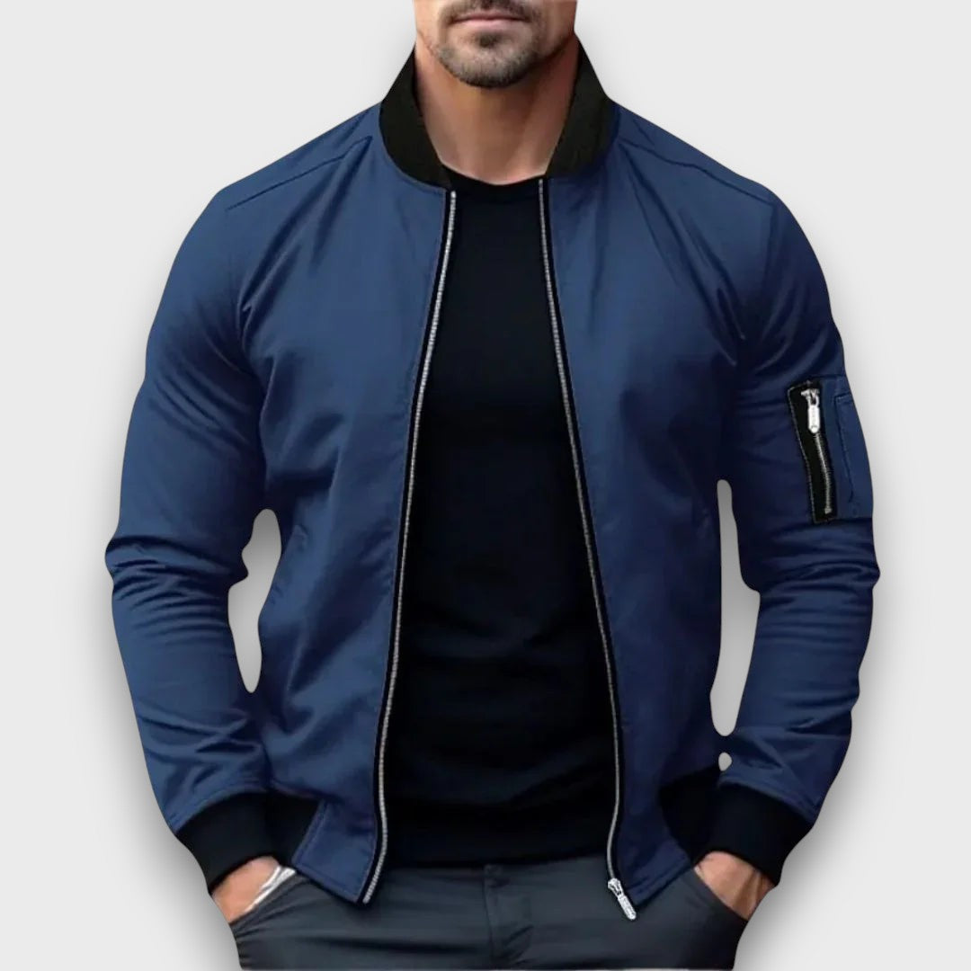 Blouson léger zippé type bomber (homme)