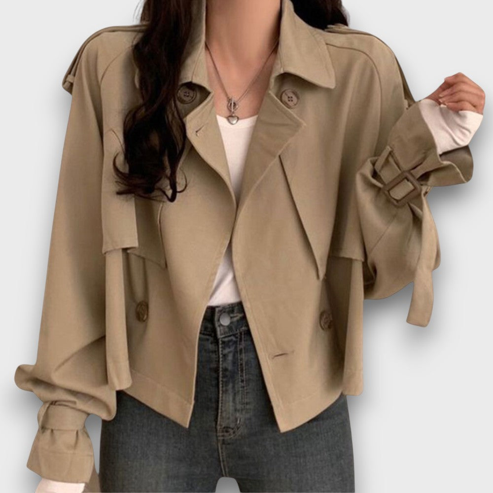 Gilet à capuche avec boutons toggle (femme)