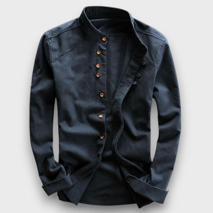 Chemise homme col mao