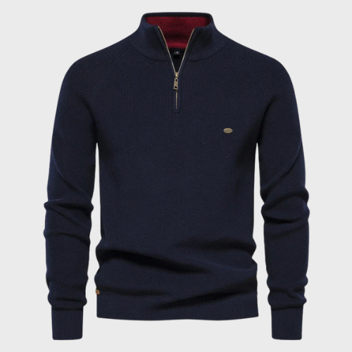 Pull homme half zip