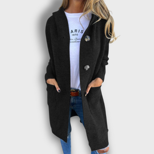 Élégant manteau en maille pour femmes