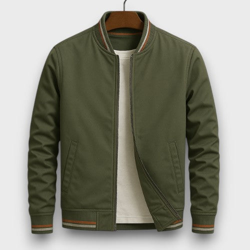 Veste universitaire légère avec poignets à rayures (homme)