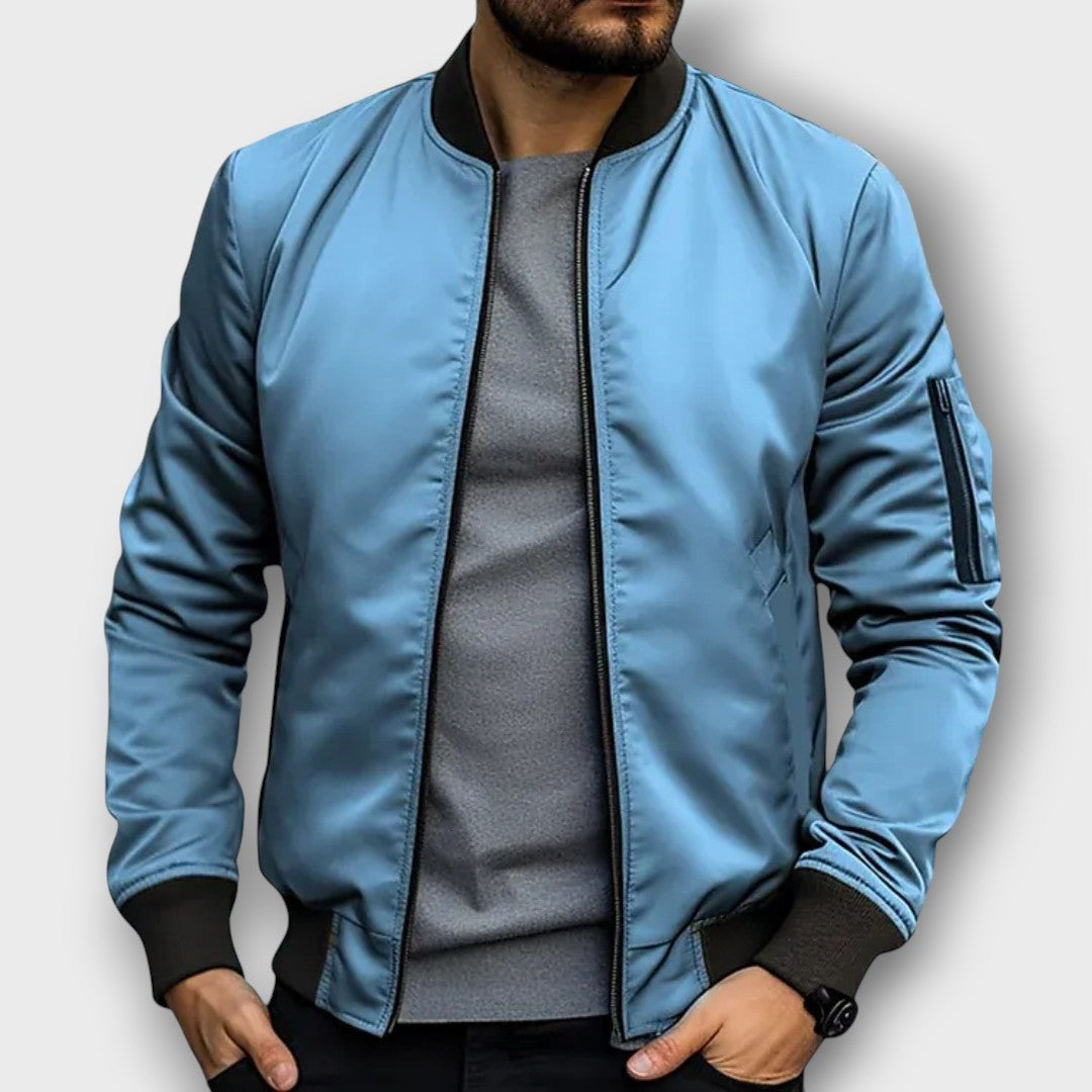 Blouson bomber homme au design minimaliste