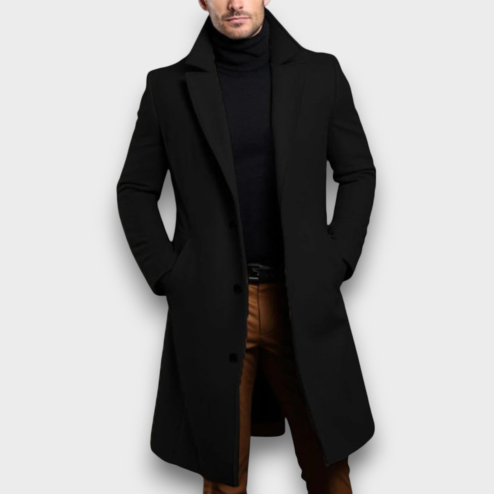 Manteau élégant en laine (homme)