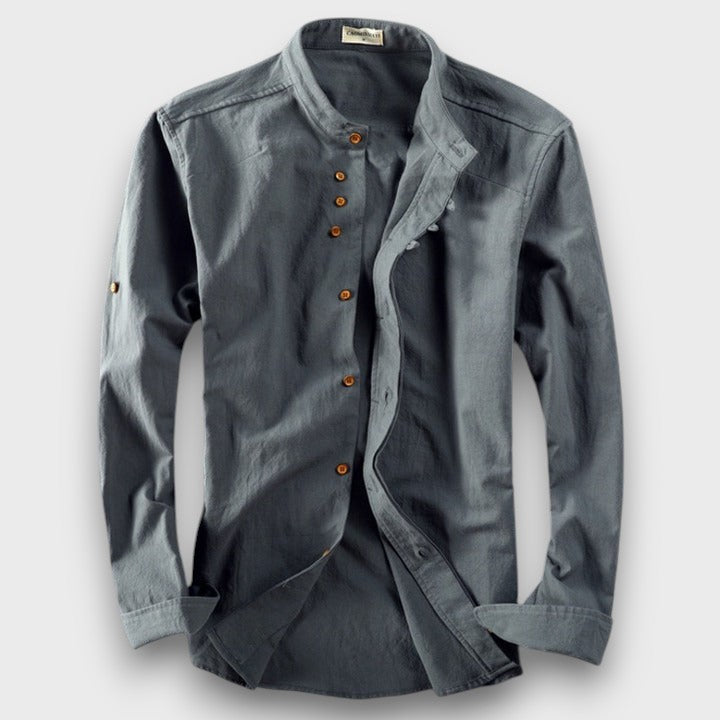 Chemise homme col mao