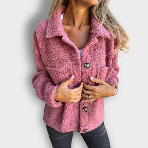 Veste en polaire teddy mi-saison (femme)