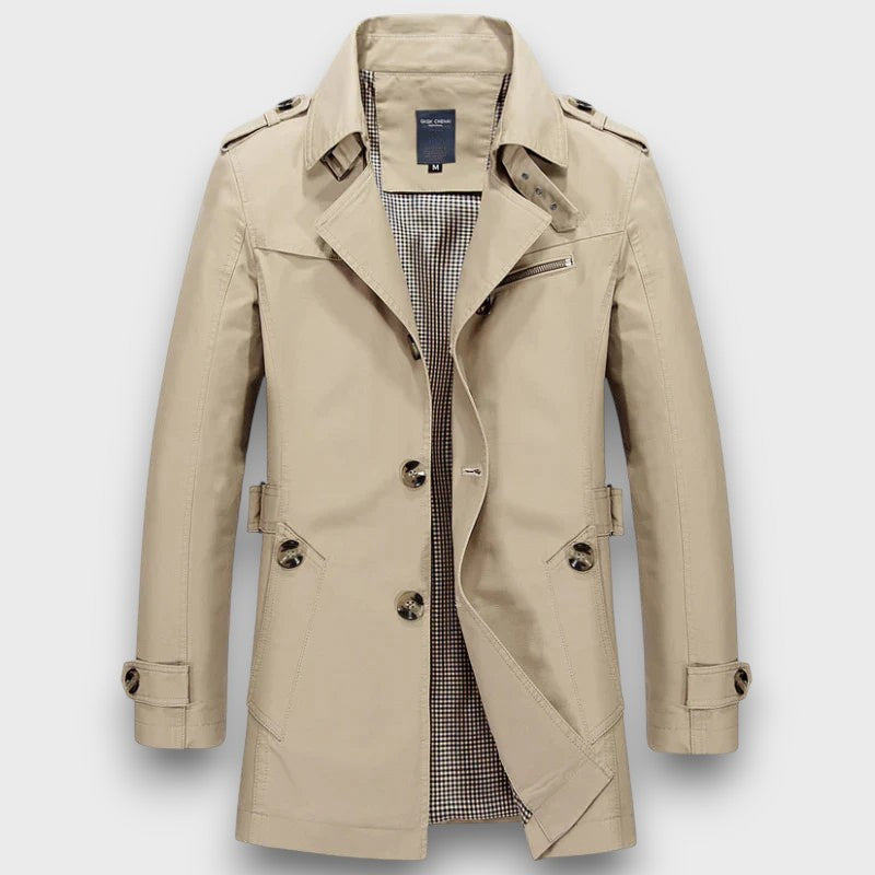Trench-coat classique pour homme