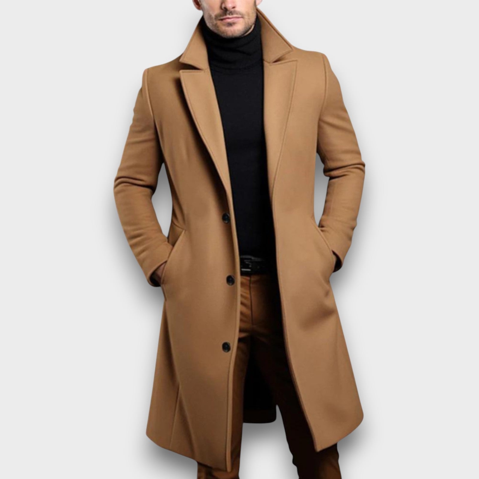 Manteau élégant en laine (homme)