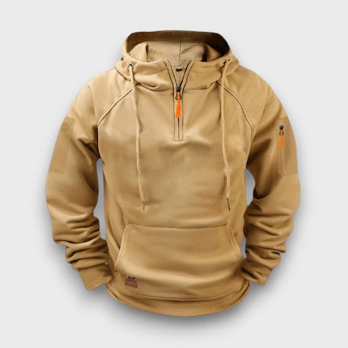 Sweat à capuche zippé avec poche kangourou (homme)