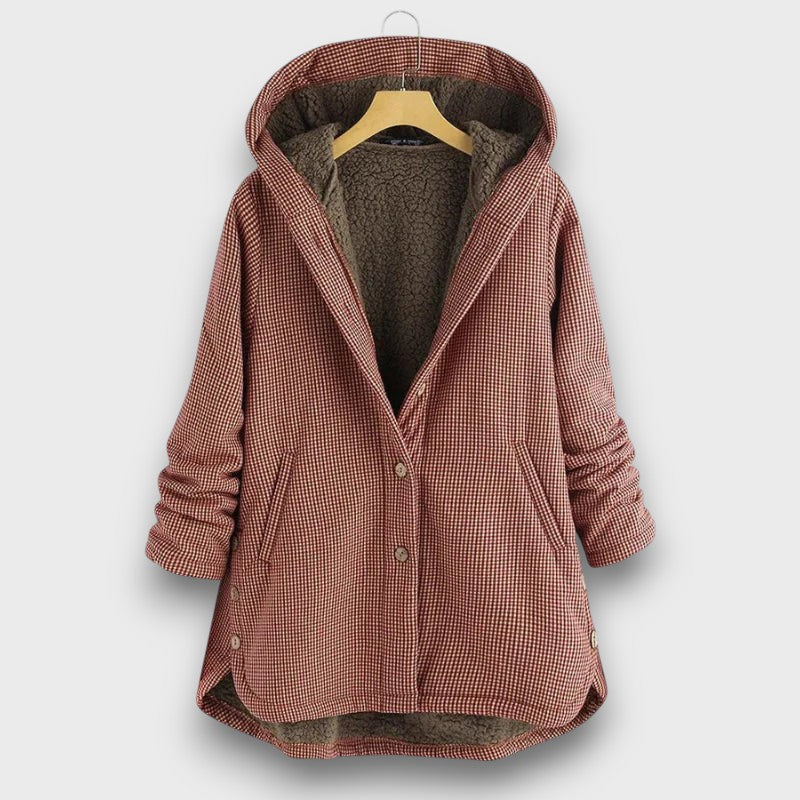 Veste femme à capuche avec doublure en polaire