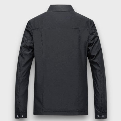 Veste décontractée légère avec col chemise et fermeture éclair (homme)