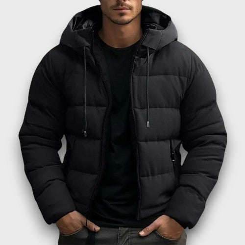 Doudoune d’hiver matelassée avec capuche (homme)