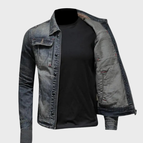 Veste en jean homme style vintage