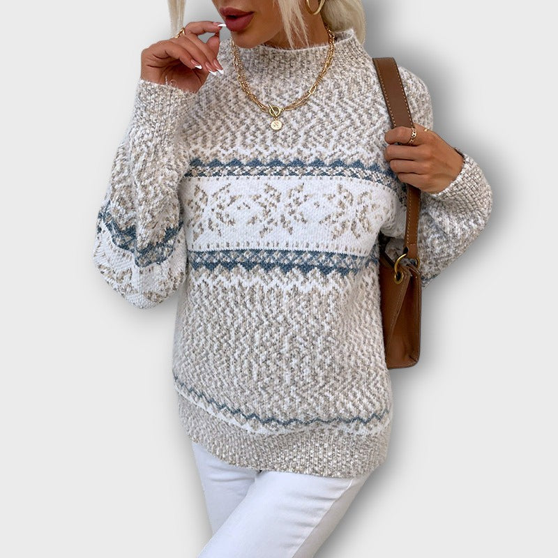 Pull femme design motif nordique