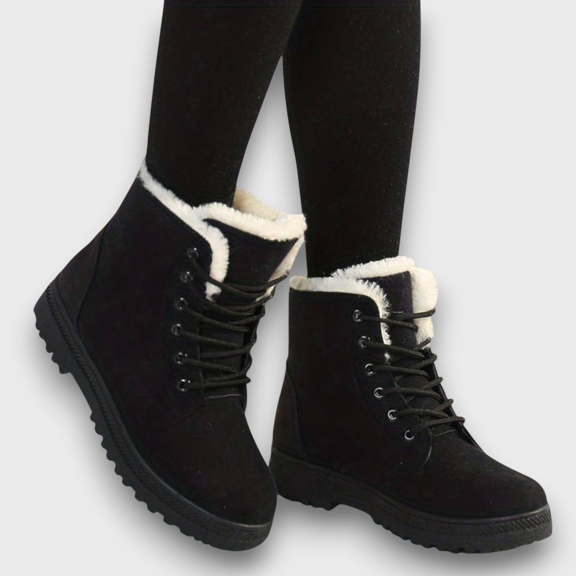 Bottes d’hiver doublées avec lacets (femme)