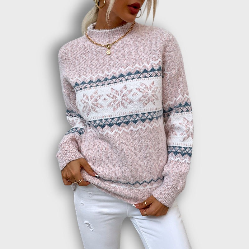 Pull femme design motif nordique