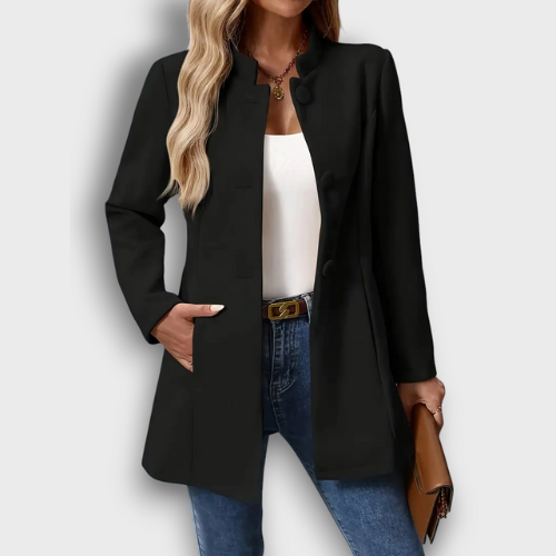 Manteau femme élégant avec col montant