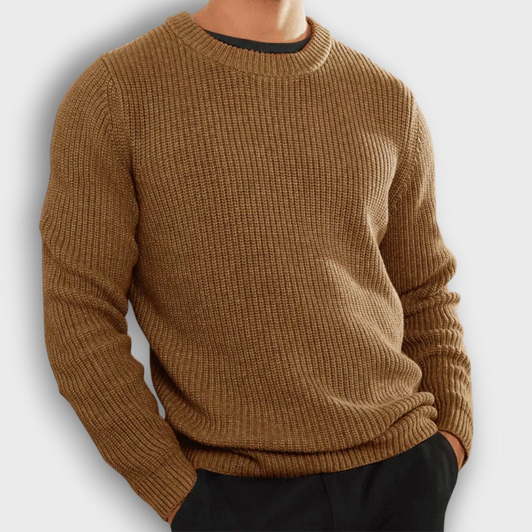 Pull en maille côtelée (homme)