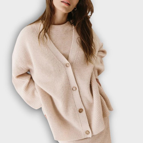Cardigan en maille coupe ample (femme)