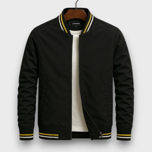 Veste universitaire légère avec poignets à rayures (homme)