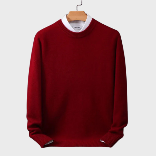 Pull col rond homme