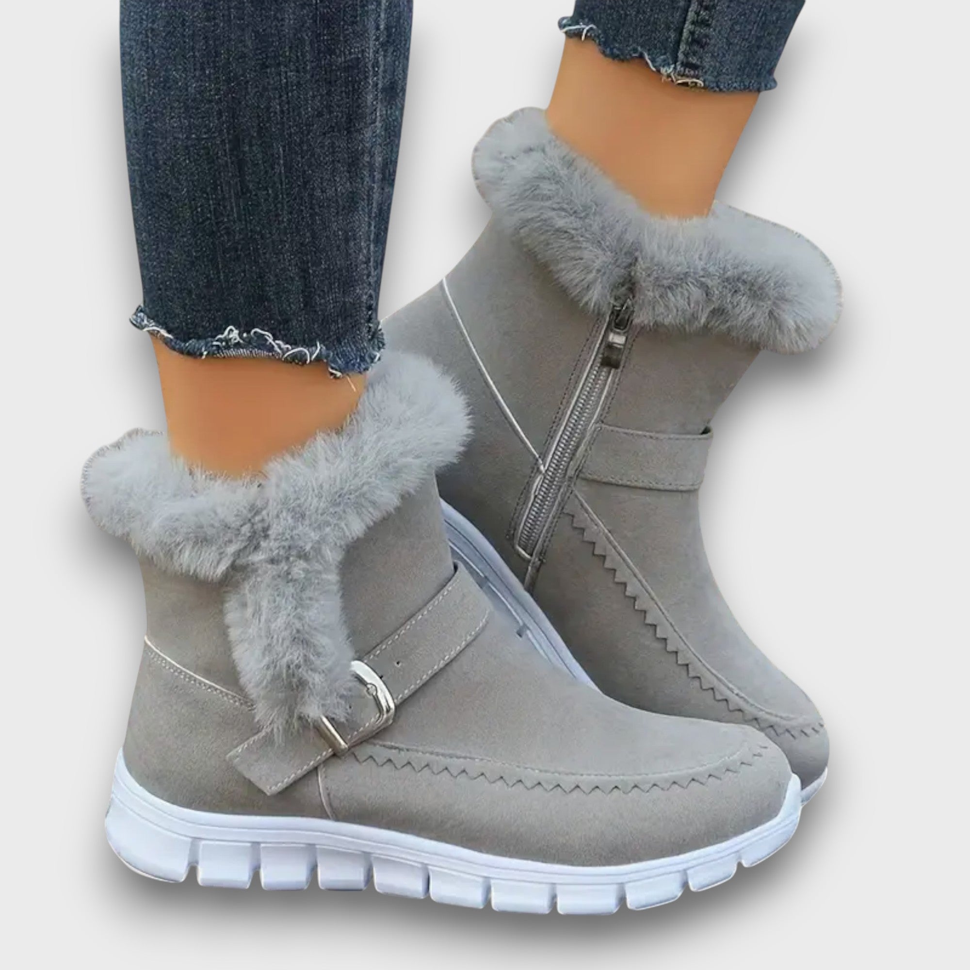 Bottines d’hiver chaudes avec boucle (femme)