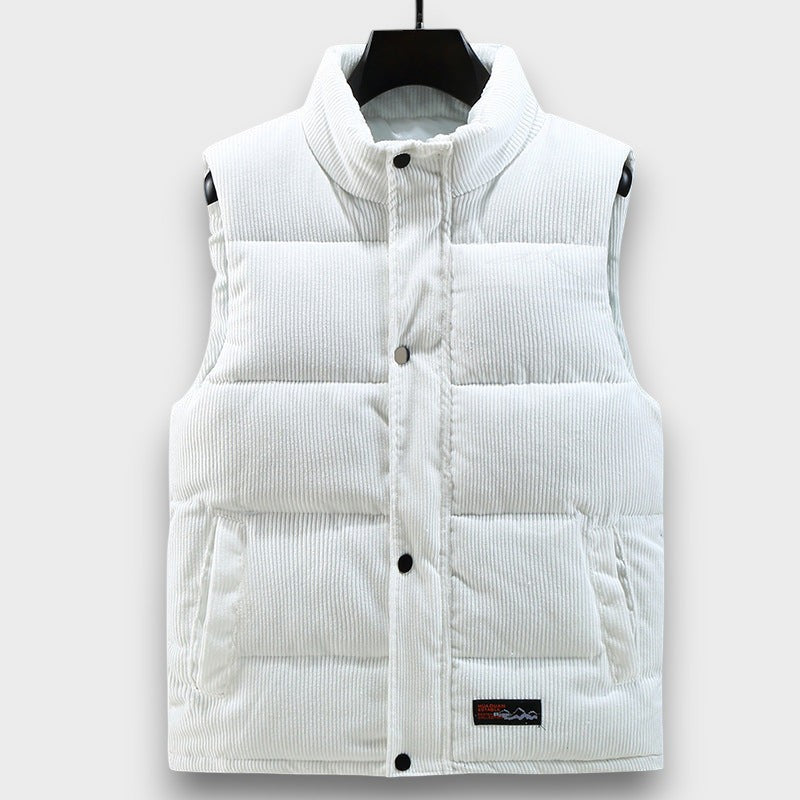 Gilet matelassé en velours côtelé (homme)