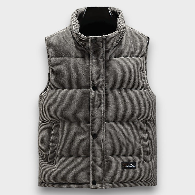 Gilet matelassé en velours côtelé (homme)