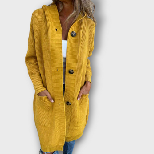 Élégant manteau en maille pour femmes