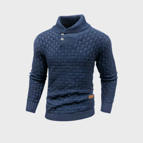 Pull homme en maille avec boutons