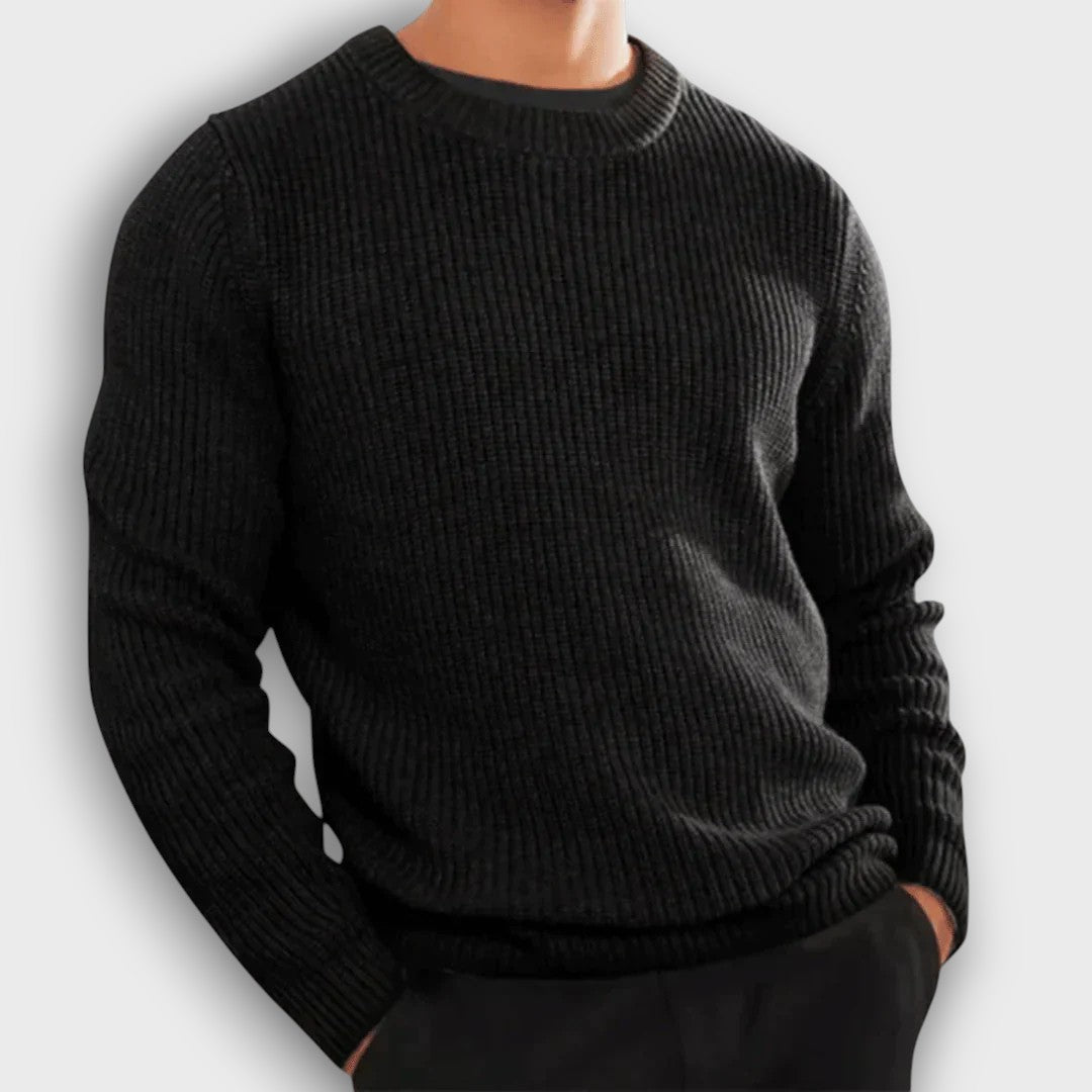 Pull en maille côtelée (homme)