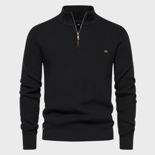 Pull homme half zip