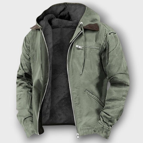Veste décontractée doublée avec capuche (homme)