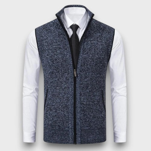 Gilet zippé en tricot (homme)