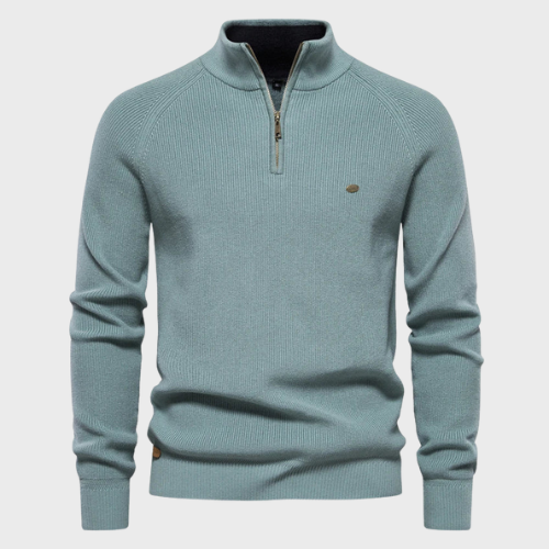 Pull homme half zip