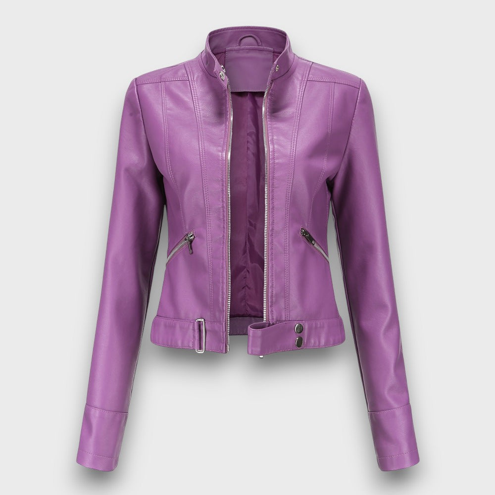 Veste femme style motard
