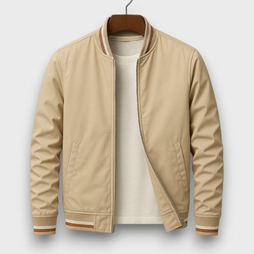 Veste universitaire légère avec poignets à rayures (homme)
