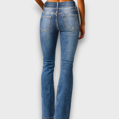 Jean évasé à taille haute (femme)