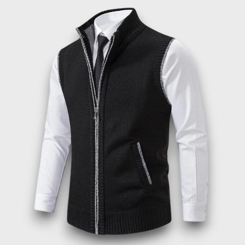 Gilet zippé en tricot (homme)