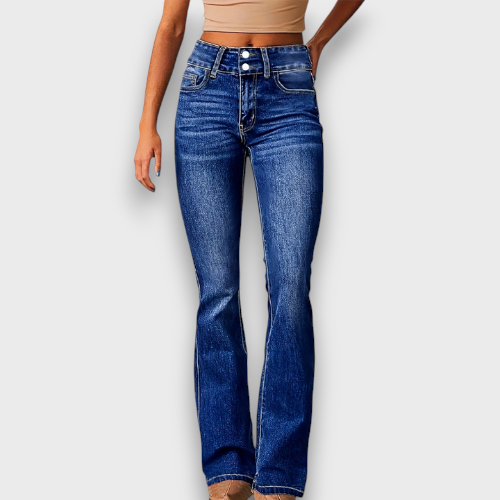 Jean évasé à taille haute (femme)