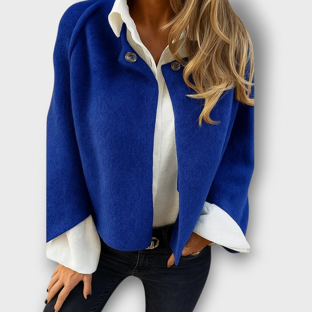 Veste courte en maille à coupe ouverte