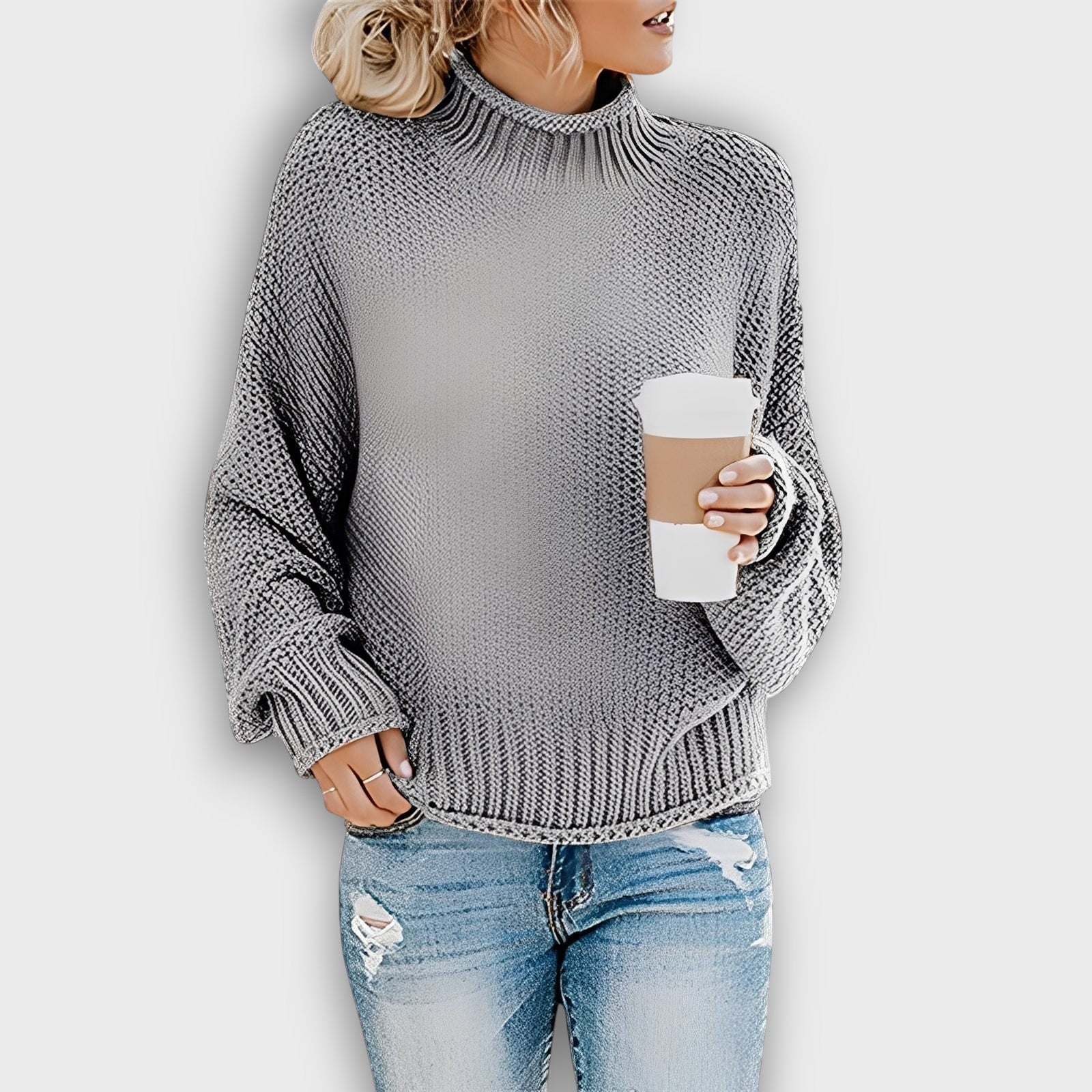 Pull femme coupe décontractée