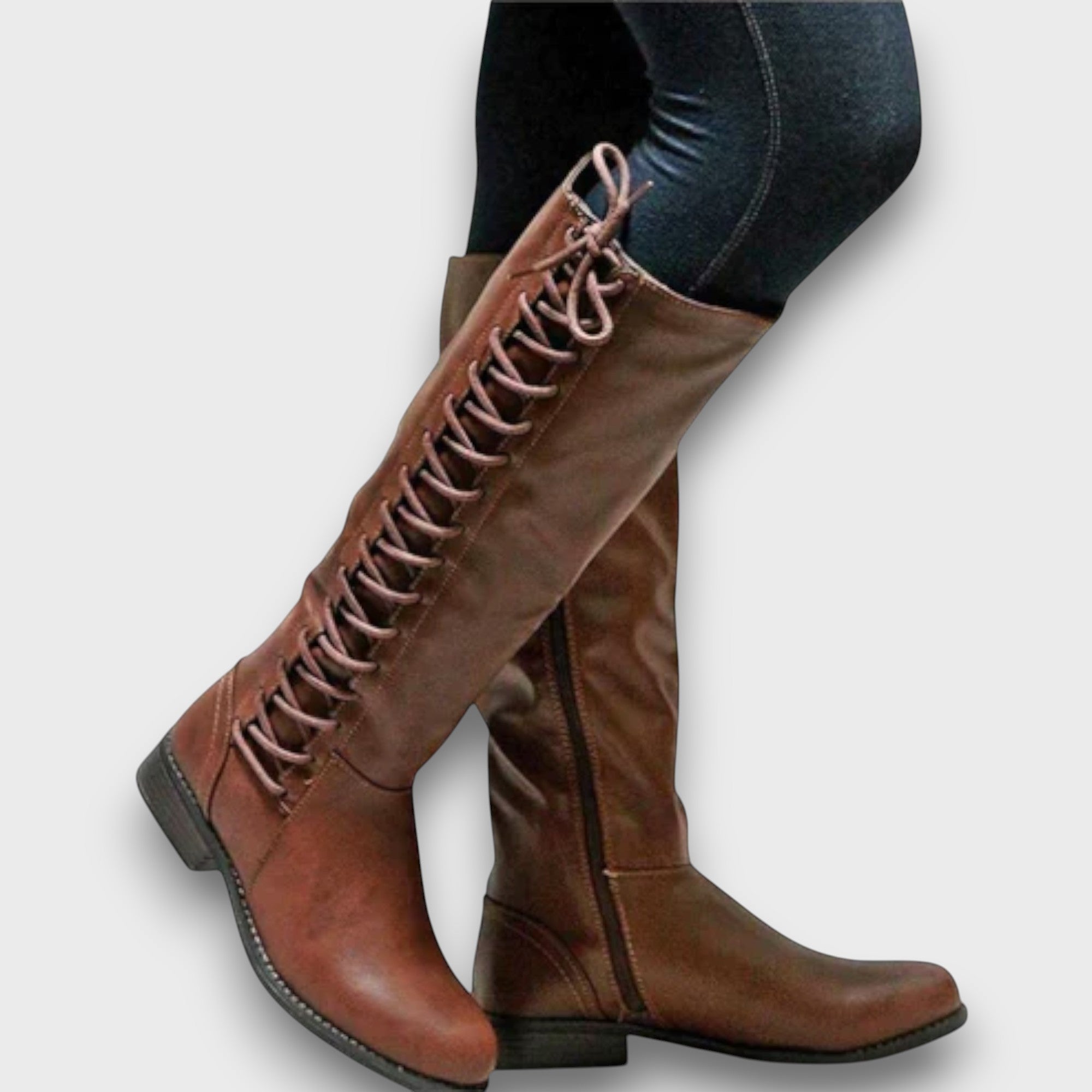 Bottes hautes à lacets élégantes (femme)