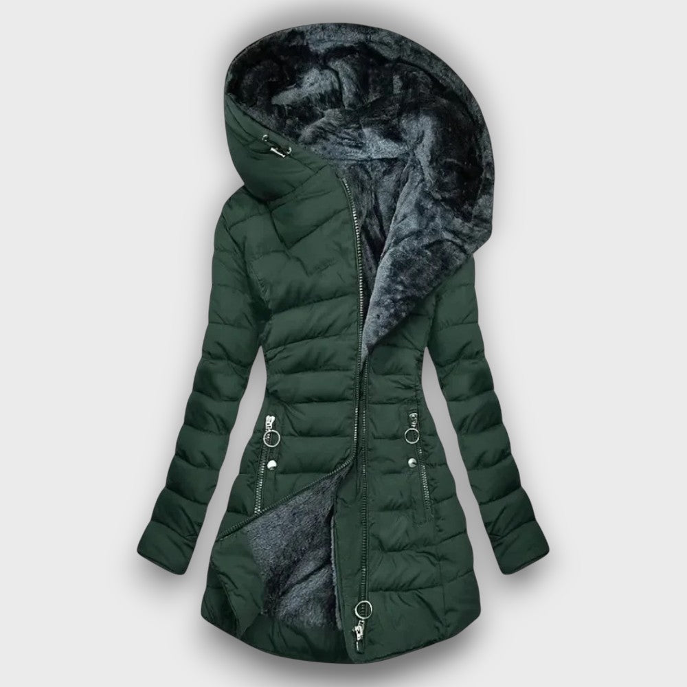 Veste d’hiver femme avec capuche