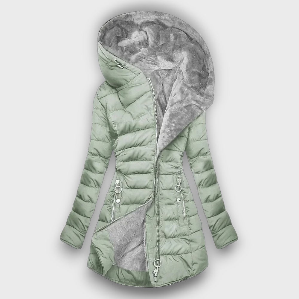 Veste d’hiver femme avec capuche