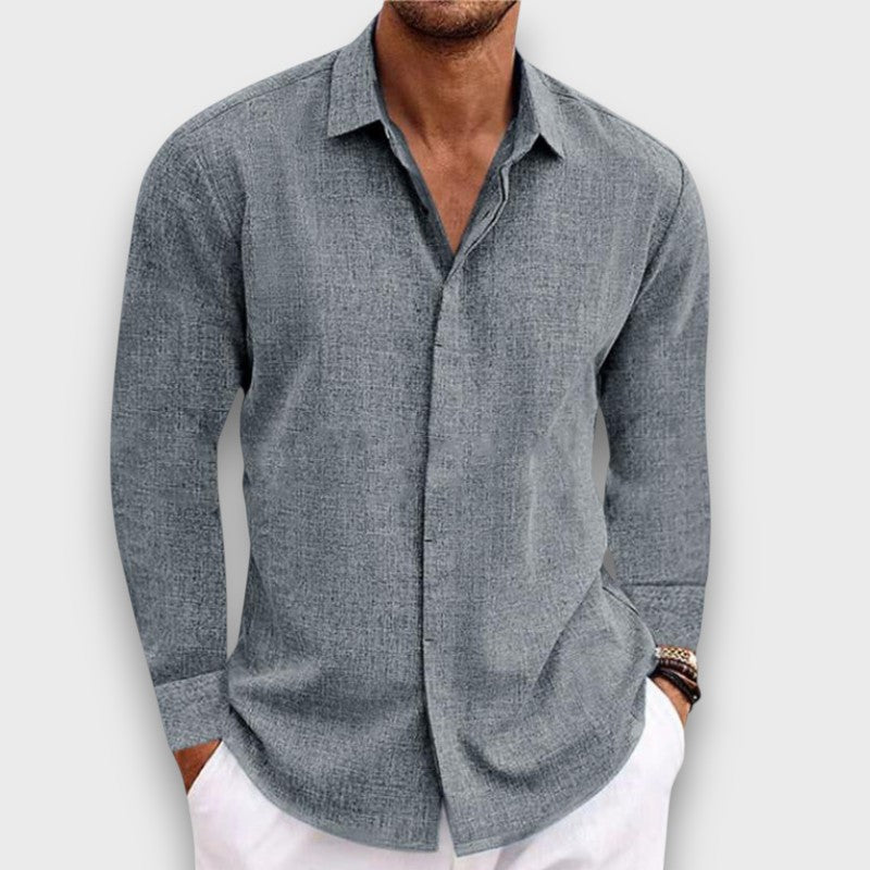 Chemise en lin à manches longues (homme)