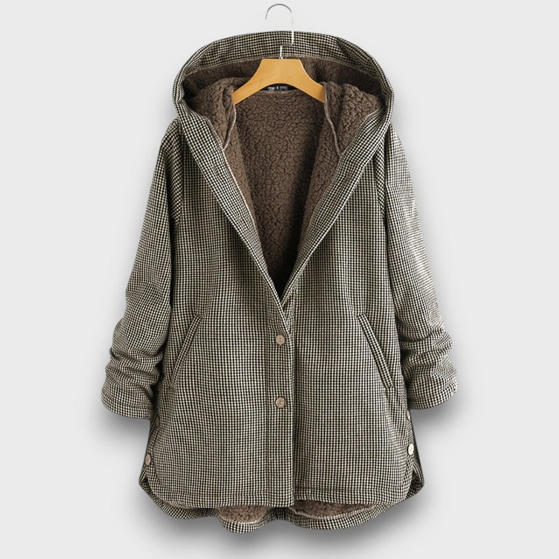 Veste femme à capuche avec doublure en polaire
