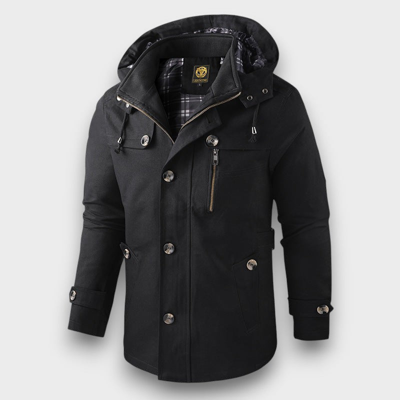 Veste parka chaude à capuche (homme)